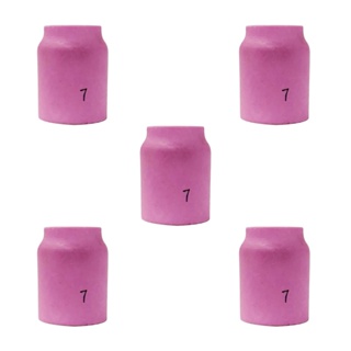 Kit 5 Bocais de Cerâmica Gás Lens Nº7 TE469 Tocha Tig Oximig em Oferta na Shopee