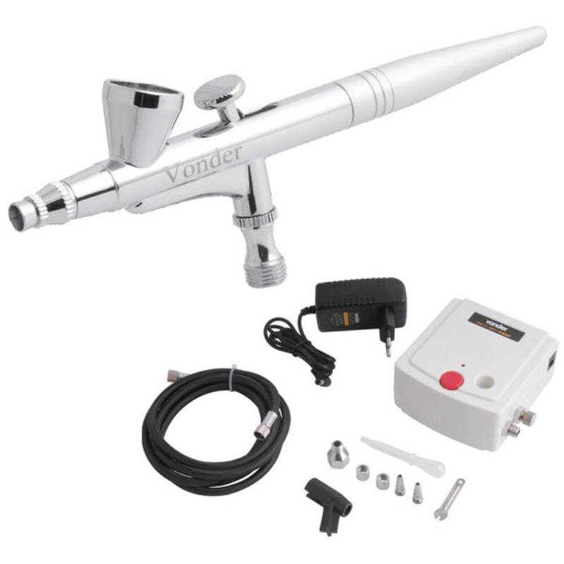 Kit Aerógrafo com Minicompressor Bivolt VONDER - Home & Living