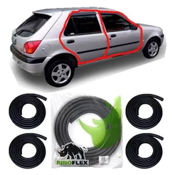 Kit 4 Borrachas Para Porta Lateral Fiesta 2000 2001 2002 2003