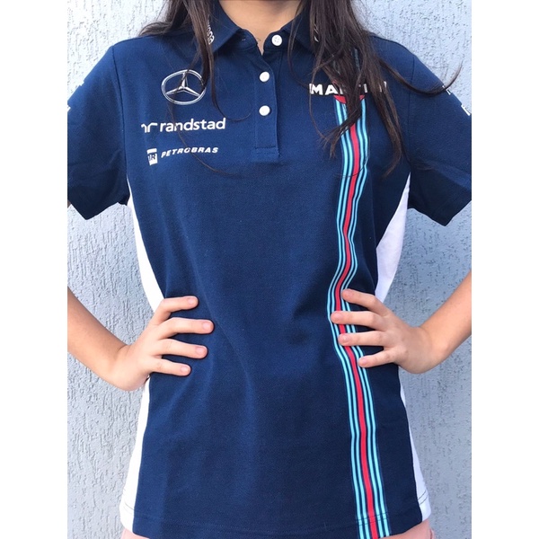 Expense formal boss Camisa Polo F1 Williams Martini Racing Feminina - Tam P | Shopee Brasil
