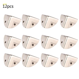 Kkt 12 Pcs Prata Gabinete Protetor De Canto Tronco Móveis Caixa De Caixa De Canto Decorativo