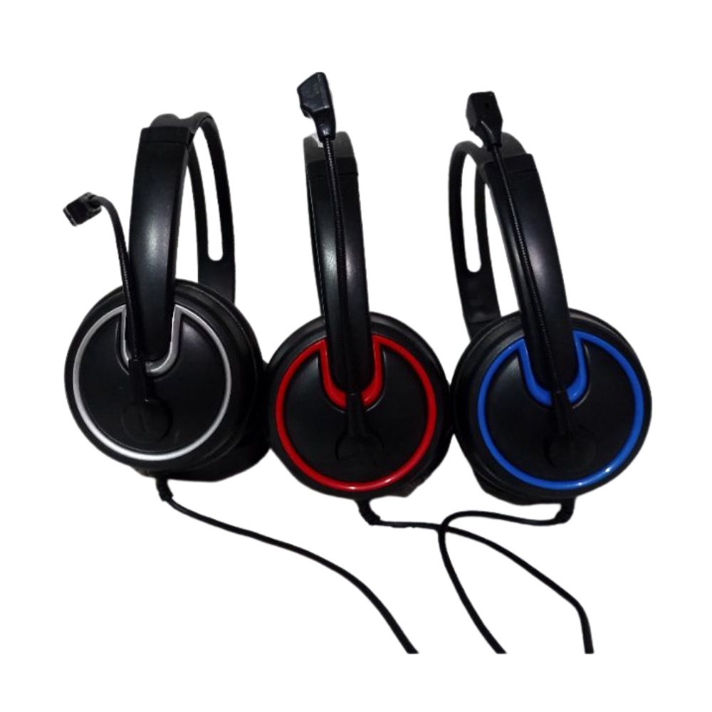 Headset Gamer Fone De Ouvido Headphone Profissional Com Microfone Azul Branco Vermelho G8