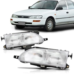 Par Farol Corolla 93 94 95 96 97 Foco Duplo Cromado