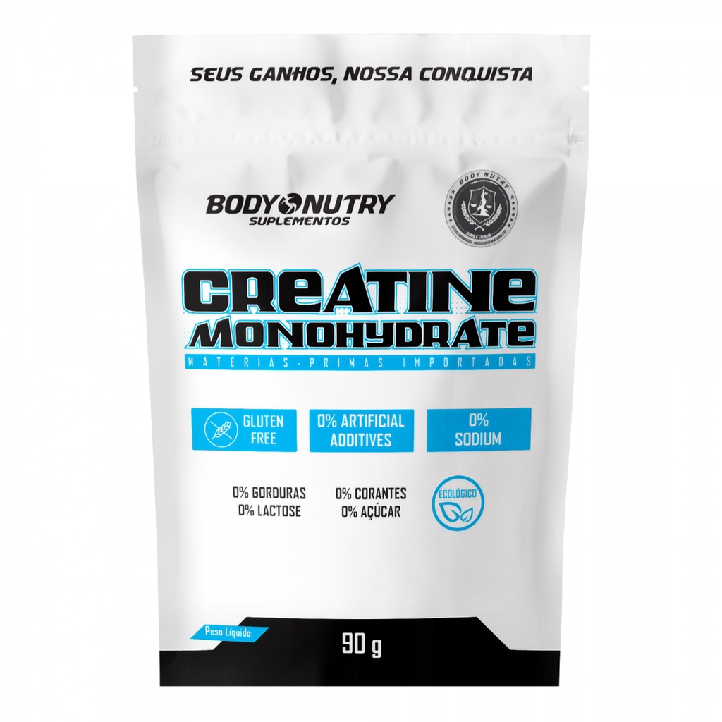 Creatina Monohidratada Pacote 90g Body Nutry - Aumento de massa muscular e desempenho fisico