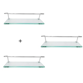 3 porta shampoo 10x40 reto incolor em Oferta na Shopee