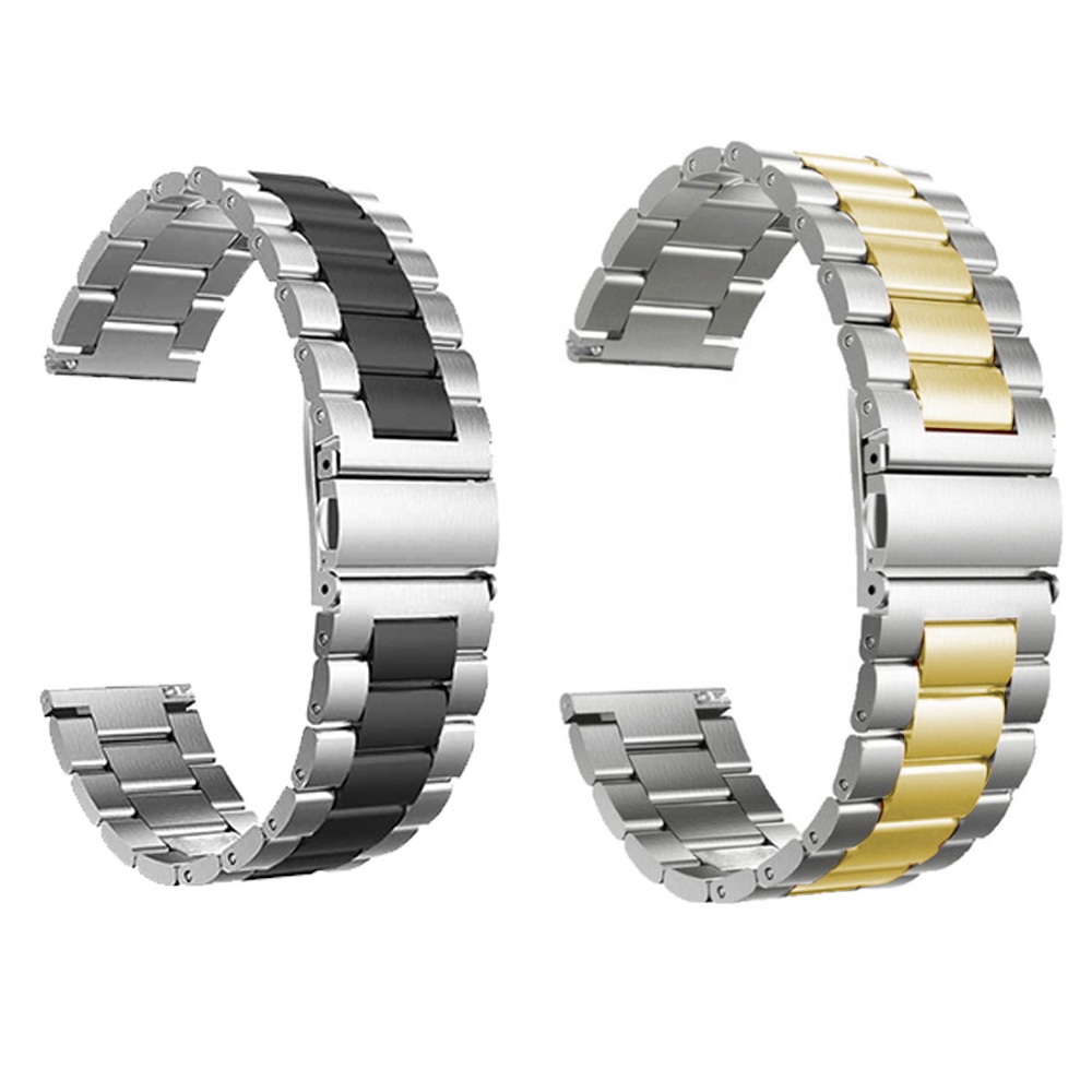 Kit 2 Pulseiras Smartwatch Aço Inox Elos Smartband Relogio Inteligente