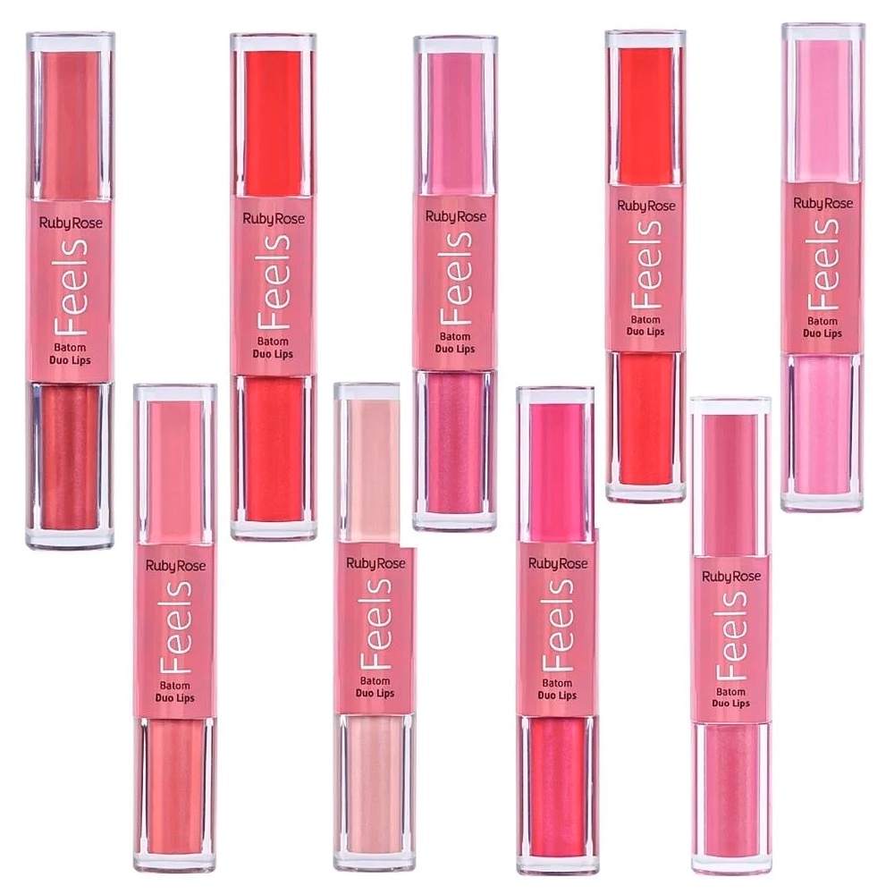 atacado-24-batons-feels-ruby-rose-duo-lips-hb-8225-shopee-brasil