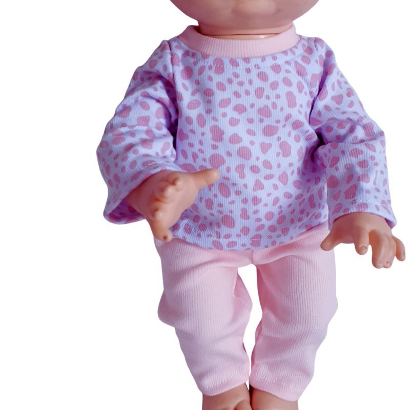 Conjunto Calca Rosa Bebe Blusa Manga Longa Estampada Baby Alive Comilona Shopee Brasil