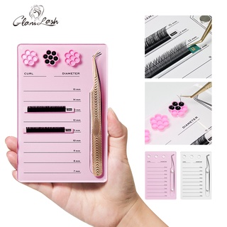 GLAMLASH 1Pcs Porta Cílios Extensão De Paleta De Cola Acrílica Para Falsos Ferramenta De Maquiagem