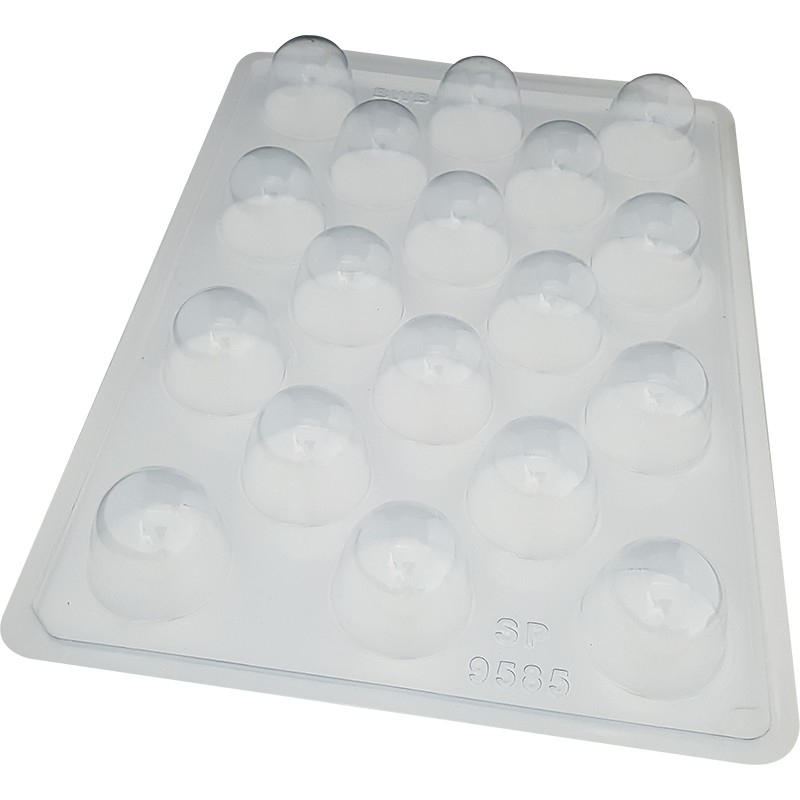 1~5 Forma BWB Simples Semiprofissional,  Doces Finos Chocolates Cód. 3580 - SP Bombom Liso Grande