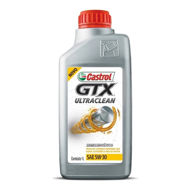 Oleo De Motor Castrol Gtx Ultraclean 5w30 Semissintetico 1l