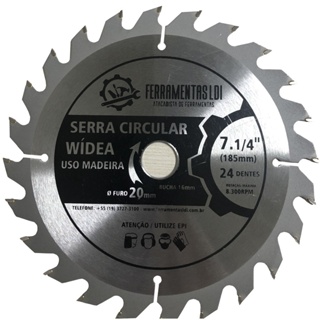 Disco Madeira Serra Circular Para Esmerilhadeira 24 Dentes 185mm em Oferta na Shopee