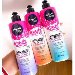 Ativador De Cachos 400 Ml Salon Line Um Item Escolher Cor Variacao Shopee Brasil