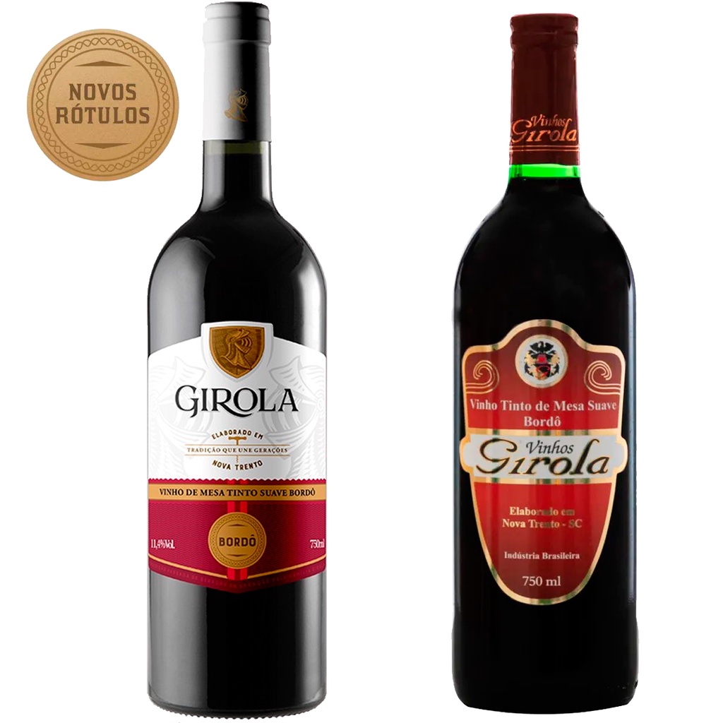 Girola Vinho Tinto Suave Bordô 750ml — imagem 2 de 2