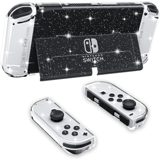 Interruptor Nintendo Oled Dockable Clear Capa Protetora De Tela De Vidro Temperado 12 Garras De Polegar Para NS Switch em Oferta na Shopee