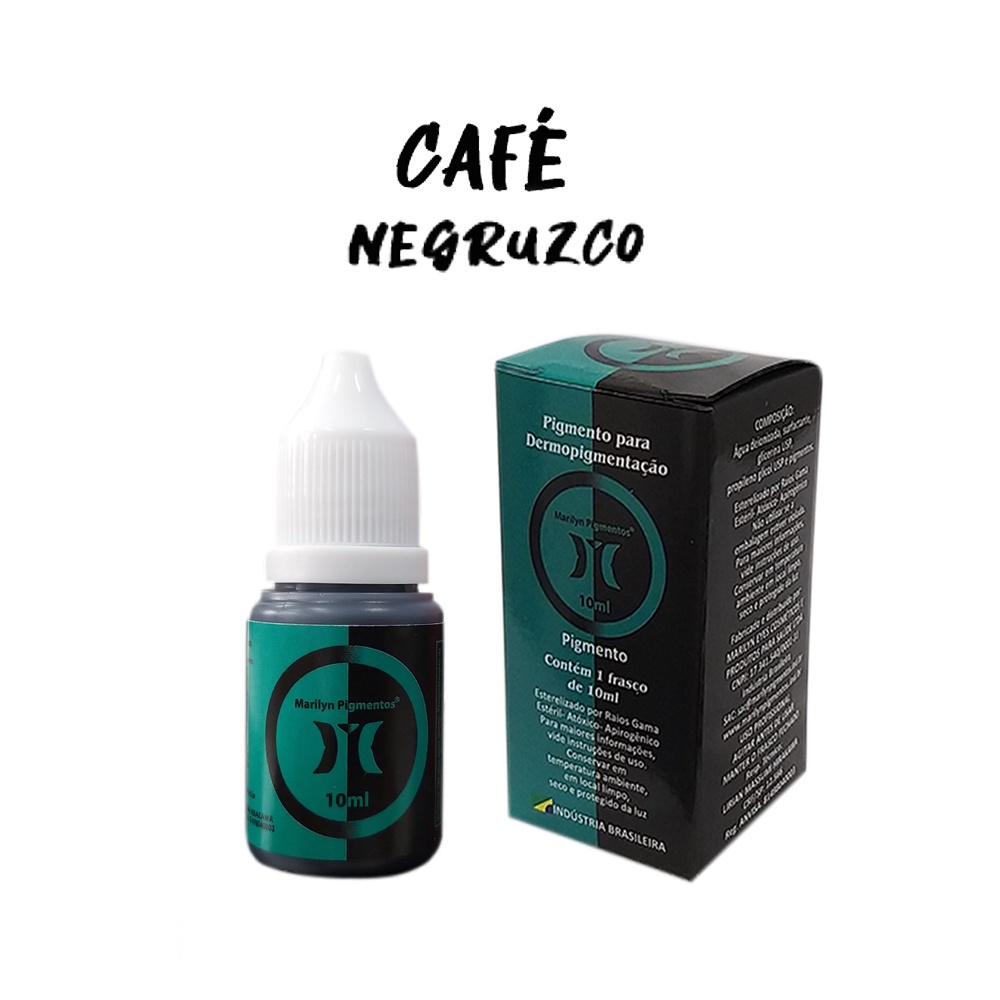 Pigmento Marilyn Café Negrusco 10ml Micropigmentação Tebori