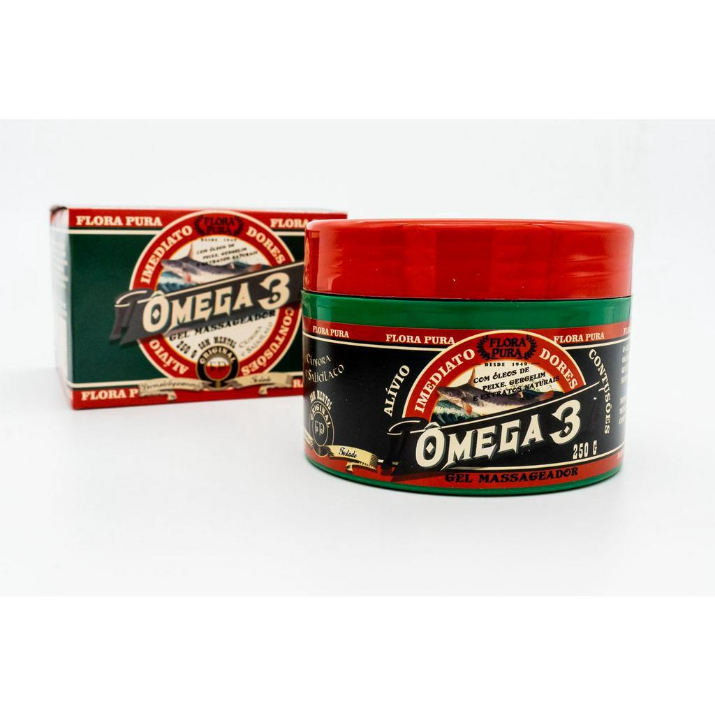 Gel Massageador Omêga 3 250g Alivio imediato da dor
