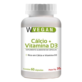 Calcio + Vitamina D3 2.000 UI 60 capsulas WVegan