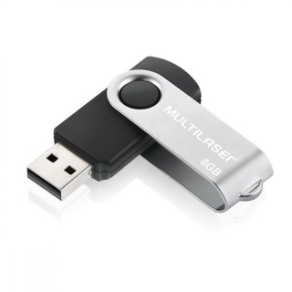 Pen Drive Multilaser Twist 8Gb Preto Pd587 em Oferta na Shopee