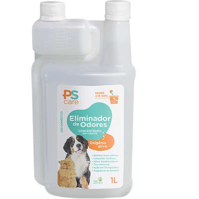 Eliminador de Odores PS Care Pet Society 1 Litro Concentrado | Shopee Brasil