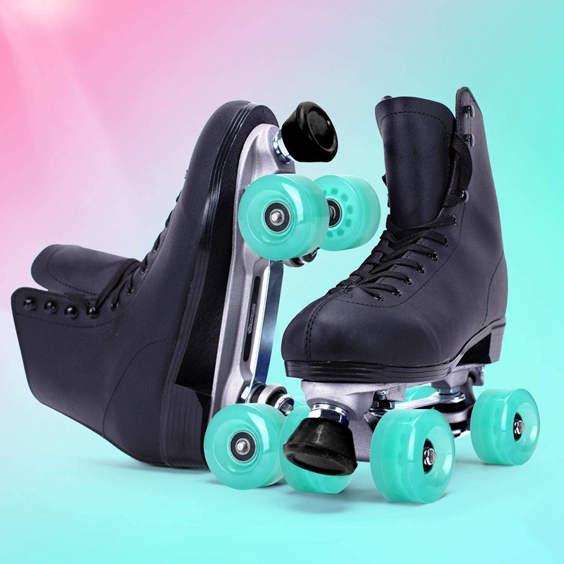 82A Quad Roller Skate Wheels with Bearing Installed for Double Row Skating,Replacment Accessories Suitable for Outdoor or Indoor Purple Nezylaf 8 Pack 32 x 58mm 