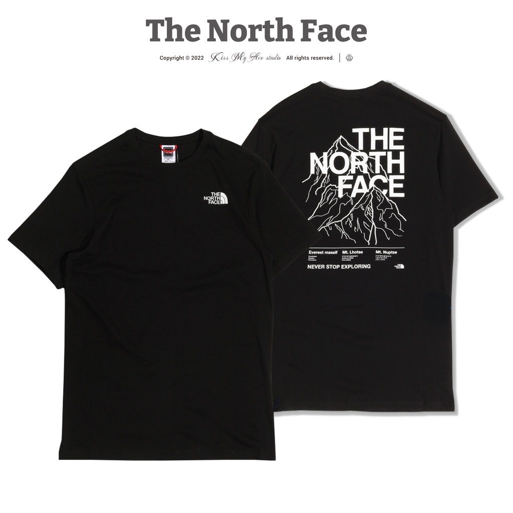 THE north FACE Camiseta Masculina Respirável Confortável Manga