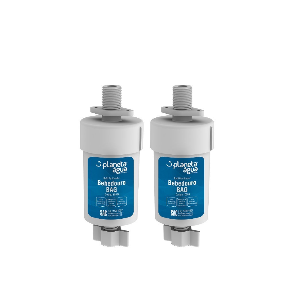 Kit 2 Refil Filtro Interno Bebedouro Ibbl Astec Bag 40 80 - 1058