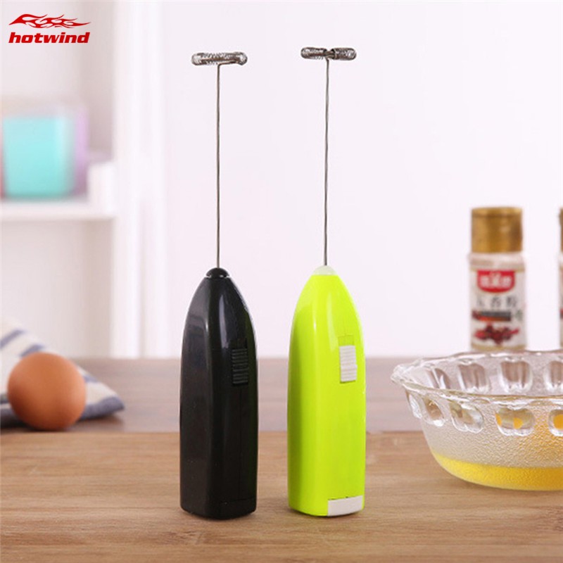 HW Home Mini Misturador Elétrico De Ovos De Cozinha Batedeira De Café Em Aço Inoxidável Chá Leite Portátil Espuma