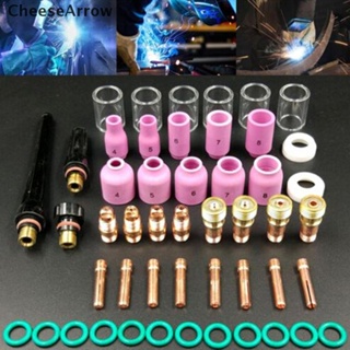 CheeseArrow 49Pcs tig welding torch stubby gas lens glass cup kit for wp-17/18/26_x000d_
 BR em Oferta na Shopee