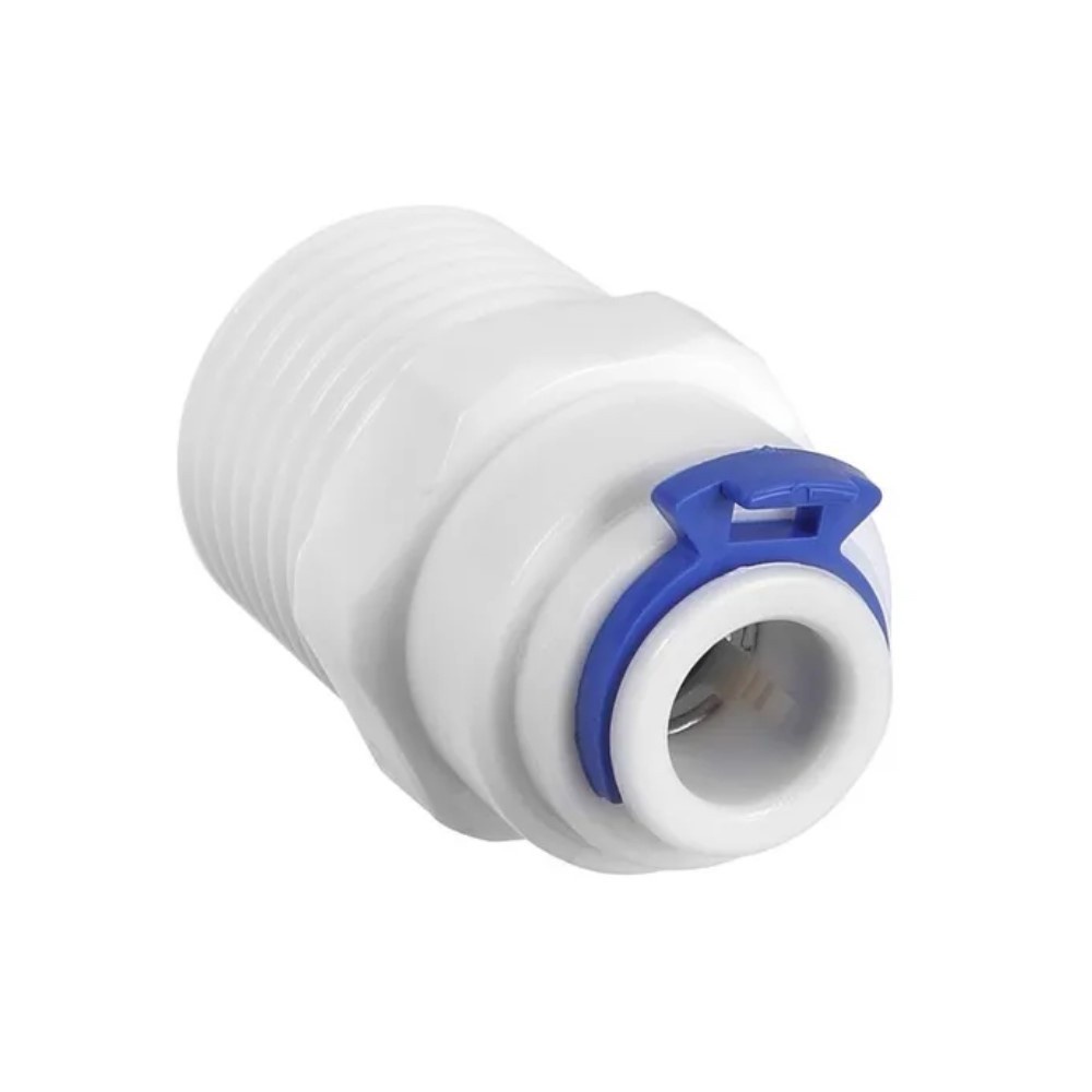 Conector Conexão Reta Engate Rápido Rosca 1/2 Para Mangueira 5/16 8mm Latina Bbi