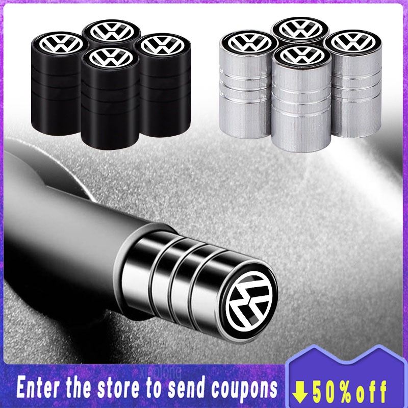 [Promo] 4 Pçs/set Válvula De Pneu De acessórios para carro Para Volkswagen VW tyre valve cap/tire valve cap