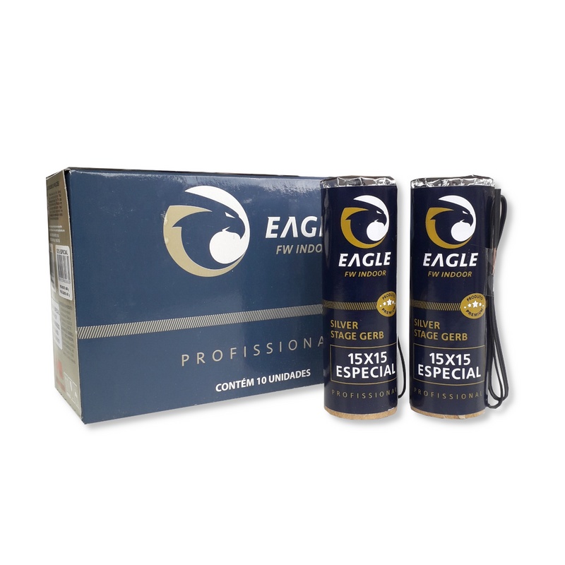 Gerb Especial 15 Segundos (10un) Eagle Fogos Indoor Efeito Palco DJ Banda Shows Casamento Formaturas