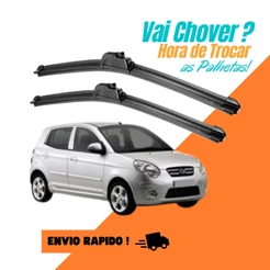 Par Palheta Limpador Parabrisa Dianteiro Kia Picanto 2006 2007 2008 2009 2010 2011