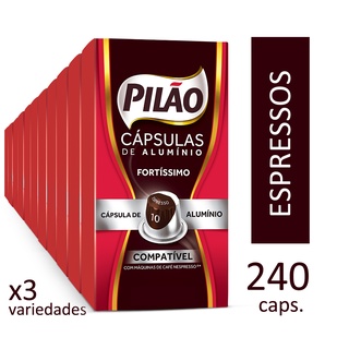Kit 240 Cápsulas Café Pilao Espressos