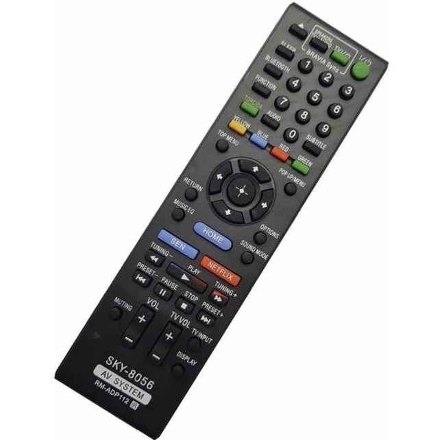 Controle Home Theater Sony Rm-adp112 Hbd-e2100 E6100 Bdv-e19sky 8056