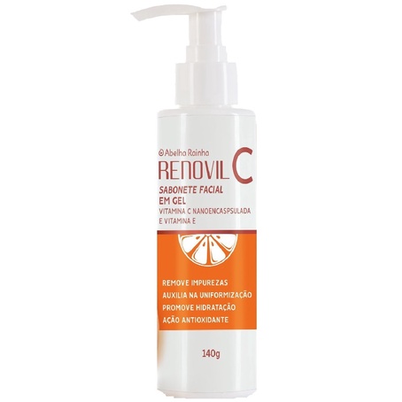 Sabonete Facial em Gel com Vitamina C Nanoencapsulada Renovil C 140g - Abelha Rainha