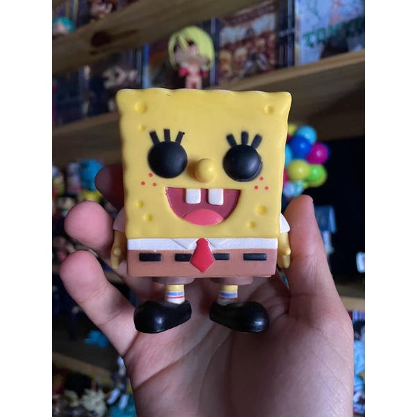 Funko Pop Bob Esponja #25 - Spongebob (pequenas avarias no topo)