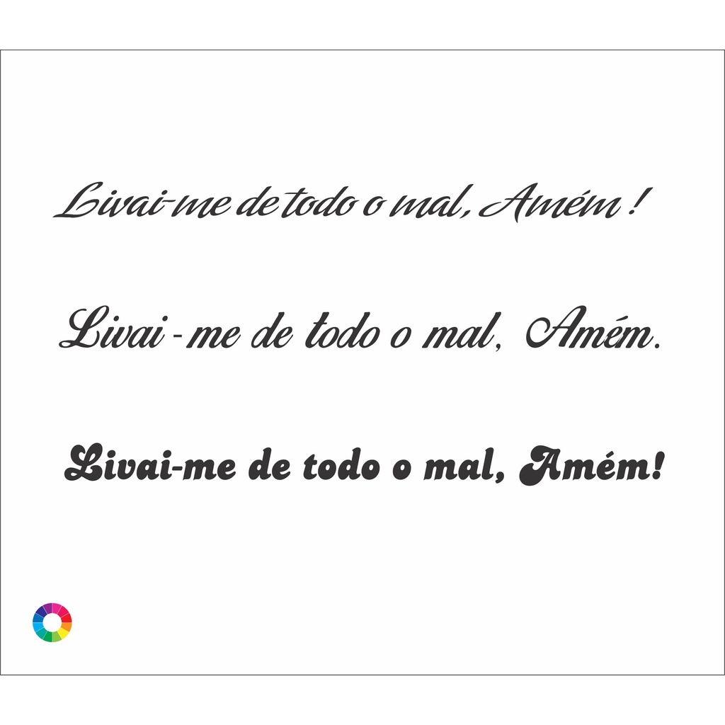 Adesivo Frase livrai-me de todo o mal, Amém! 30 CM | Shopee Brasil
