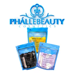 Kit 3 Argilas Limpeza Facial Profunda PhálleBeauty