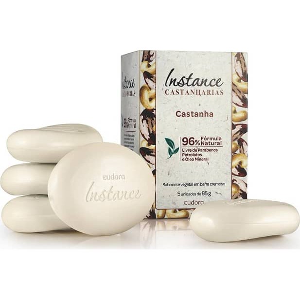 Eudora Instance Sabonete em barra Castanharias Castanha 5x85g. | Shopee ...