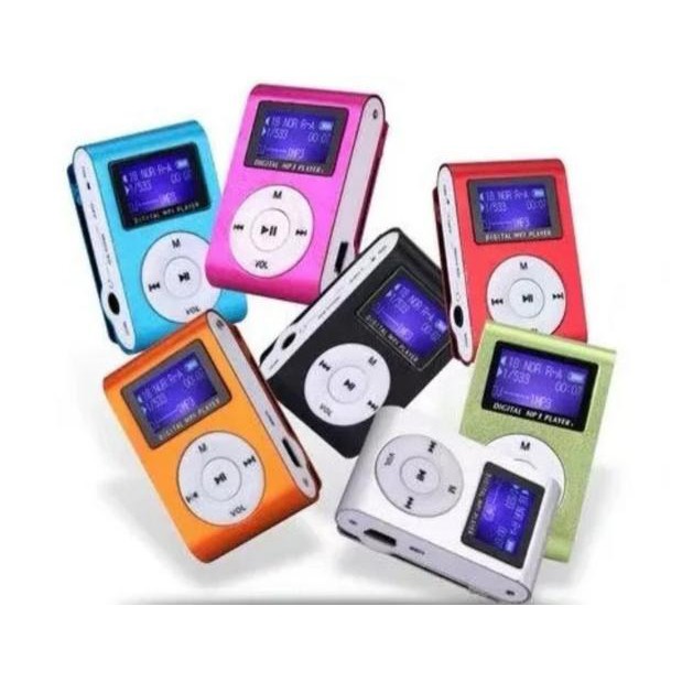 Mini Mp3 Player Carinha Piscando + Cabo V3 + Sd 8gb 2k Musicas