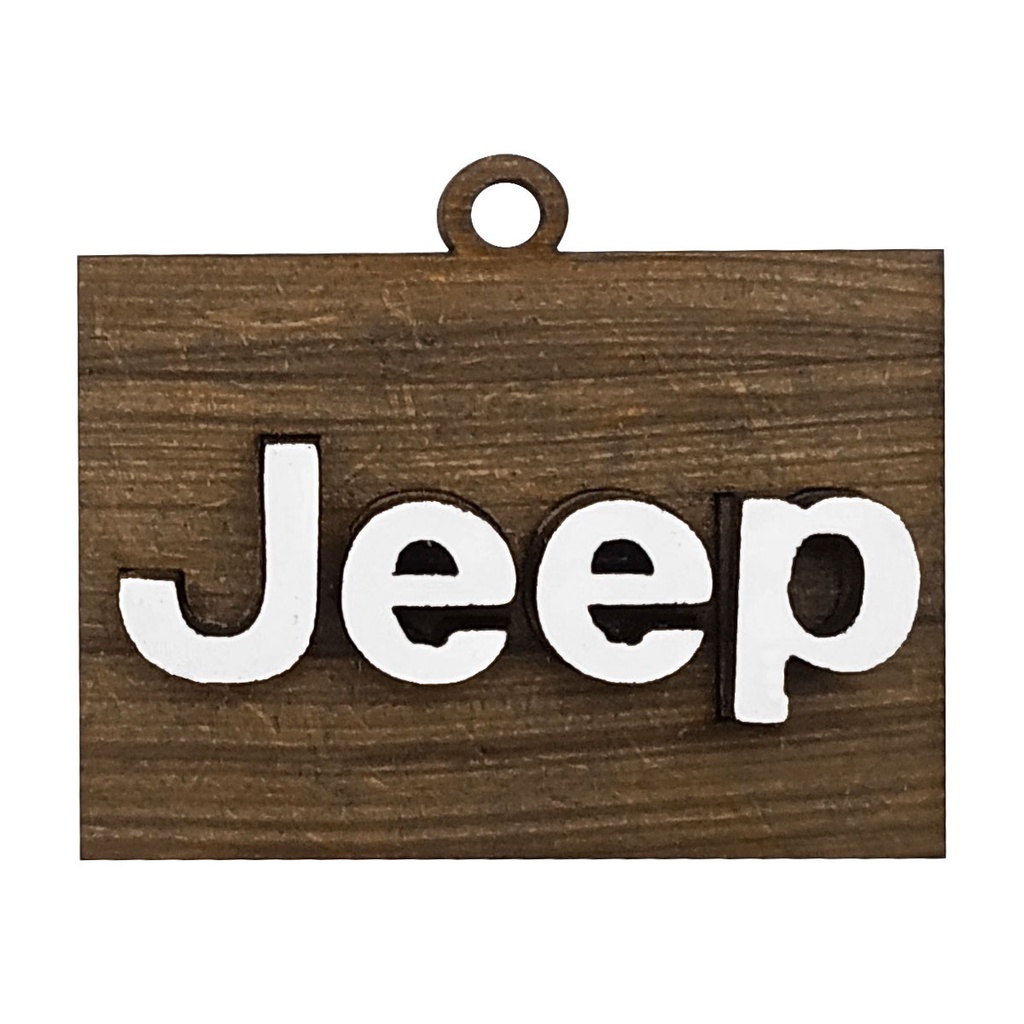 Pacote 20 Chaveiro 3d Marca Jeep 4cm Mdf Madeira Decorada em Oferta na Shopee