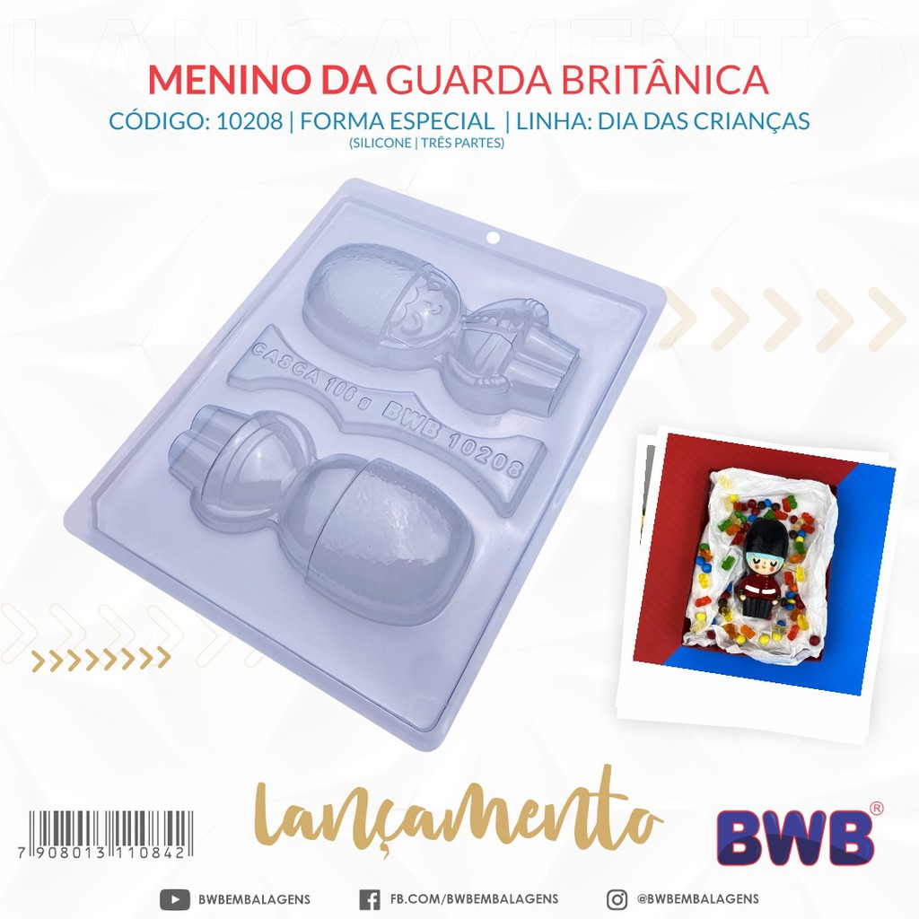 Detalhes do 1~4Forma De Acetato MENINO GUARDA BRITÂNICO 3 Partes BWB com Silicone  Para Festa Dias Das Crianças.