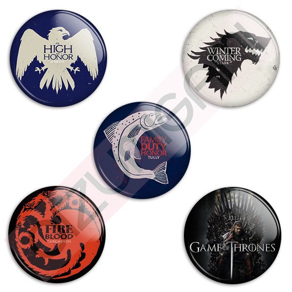 Bottons Games of Thrones - Tam: 4,5cm - broche - alfinete - boton - bottom - button - pin em Oferta na Shopee