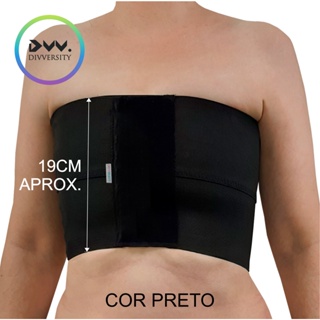 Binder Faixa Ftm Preta 19cm Aprox. - Binder Ftm em Oferta na Shopee