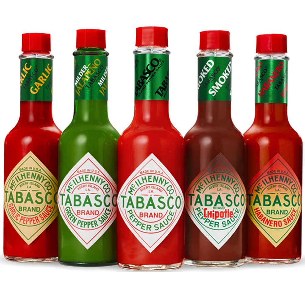 Molhos de Pimenta TABASCO kit 5 sabores de 60ml cada - Escorrega o Preço