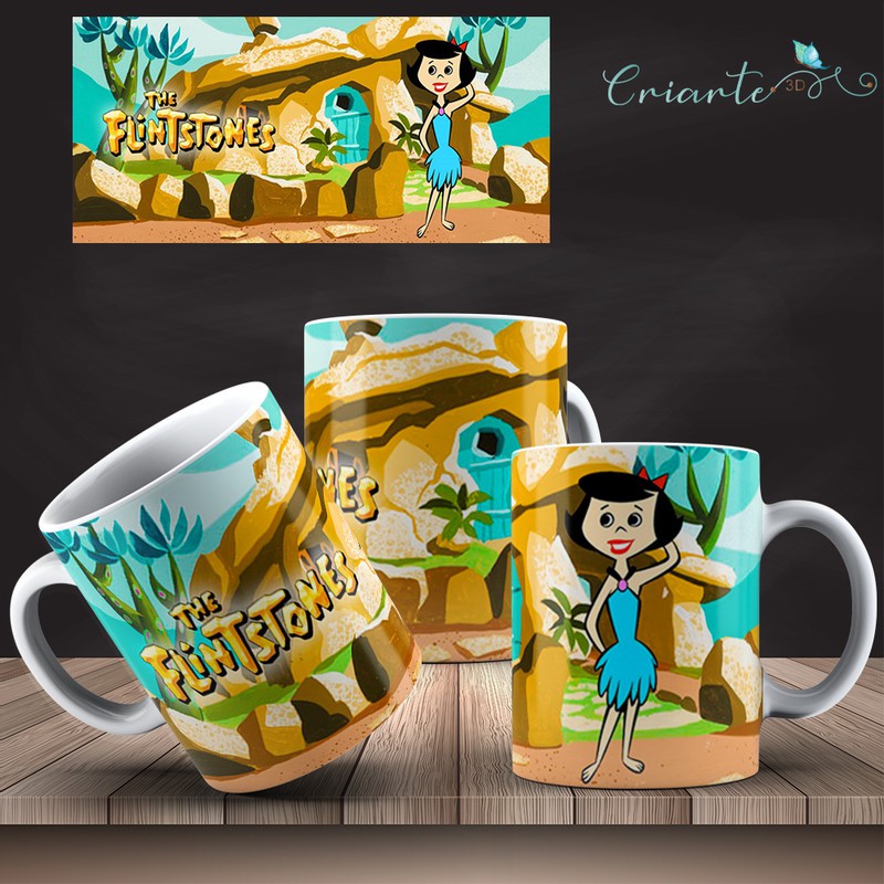 Caneca Porcelana Coleção Os Flintstones #01