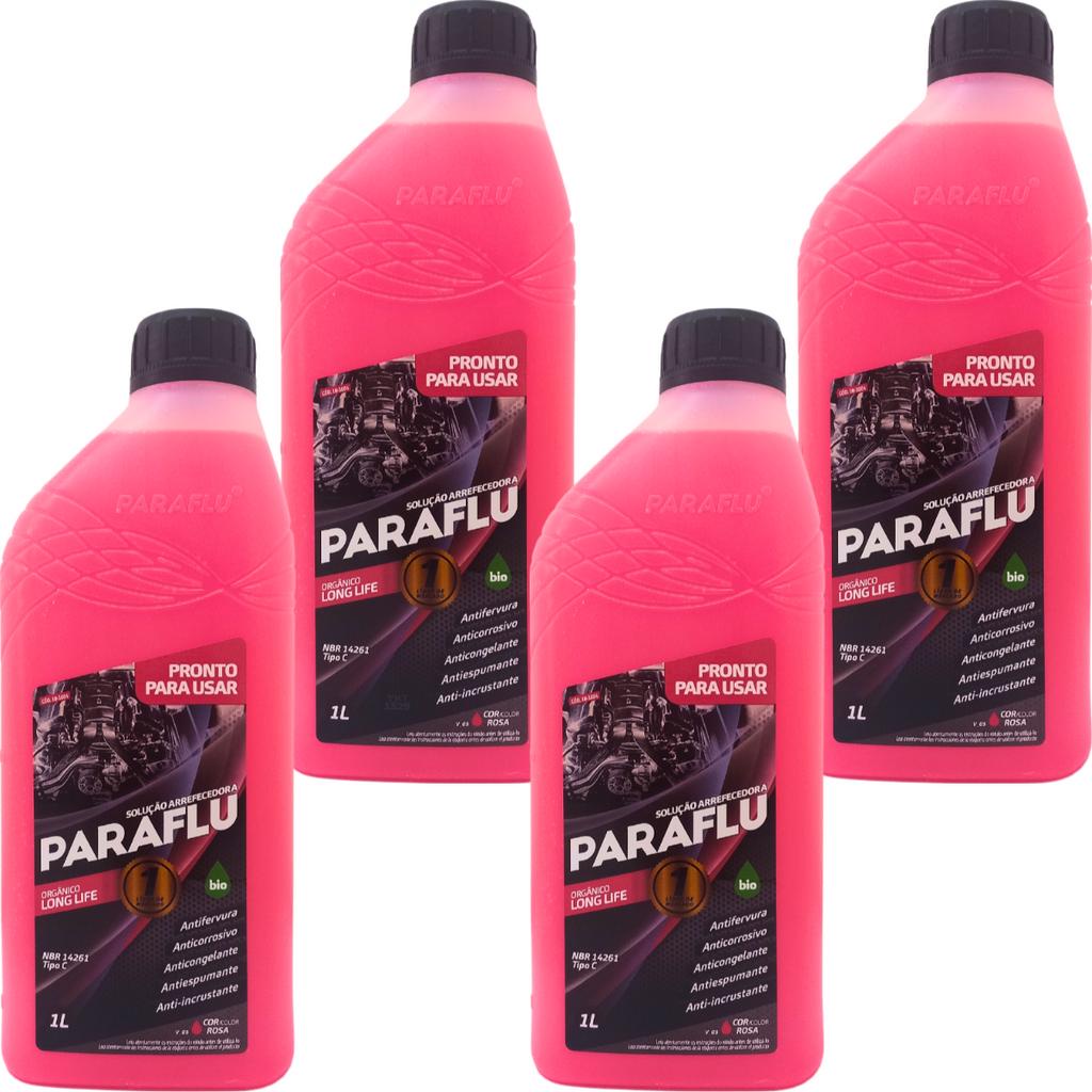 4 Aditivos Radiador Anti Fervura Pronto Uso Rosa 4L Paraflu em Oferta na Shopee