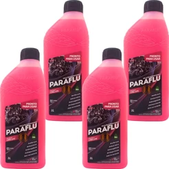 4 Aditivos Radiador Anti Fervura Pronto Uso Rosa 4L Paraflu