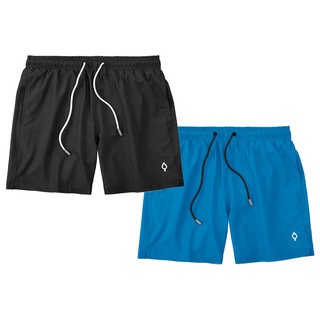 Kit 2 Shorts Bermudas Liso Lisa Masculino Tactel Básico